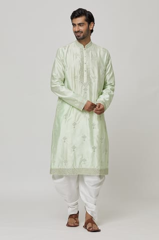 Mirror Work Kurta & Dhoti Pant Set 