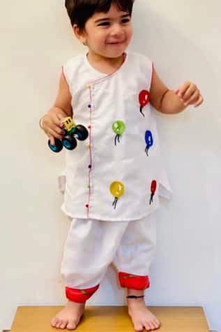 Balloon Motif Kurta & Pant Set 