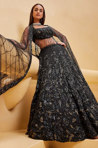 Istya Floral Blossom Embellished Lehenga Set 