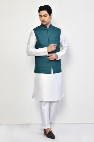 Gardenia Print Blue Bundi 