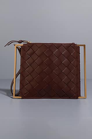 Tann-ed Textured Pochette Clutch 