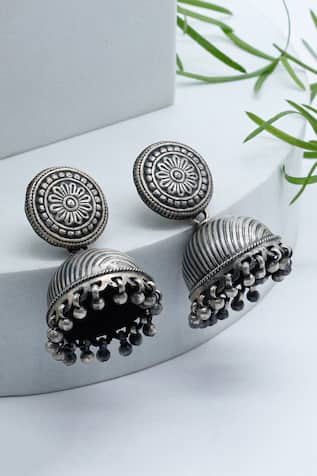 Filigree Carved Jhumkas 