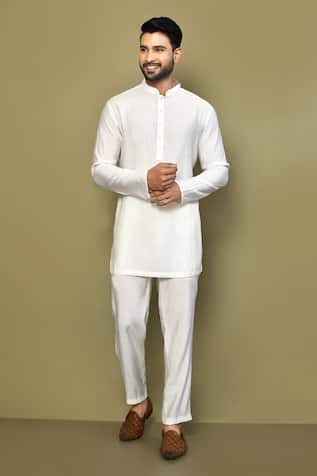 Straight Short Kurta Pant Set 