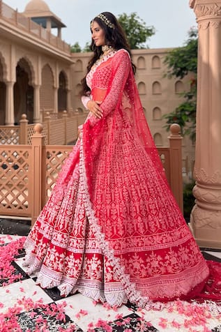 Riantas Keisha Hand Embroidered Bridal Lehenga Set 