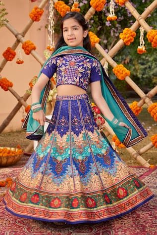 Kalista Mehvish Mughal Pattern Lehenga Set 