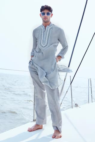 Nirmooha Hand Embroidered Kurta & Pant Set 