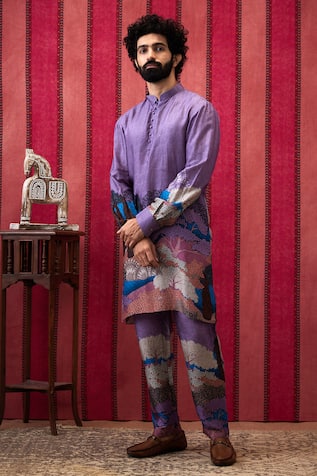 Soup by Sougat Paul Zaynab Forest Print Kurta With Pant 