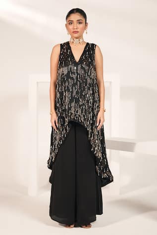 Nayantara Couture Evelyn Embellished Tunic & Palazzo Set 