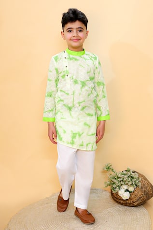 Kalp Lime Blossom Bliss Kurta Set 