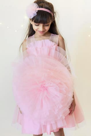 Baby Pink Tulle Bloom Dress 
