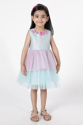 A Little Fable Summer Shrub Floral Pattern Dress 