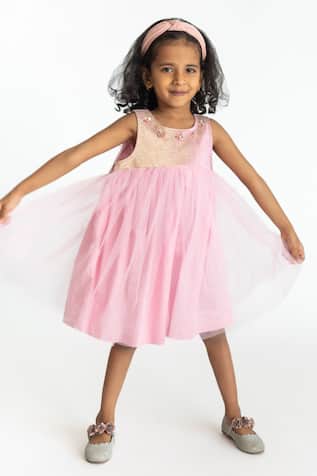 Butterfly Wings Applique Work Dress 
