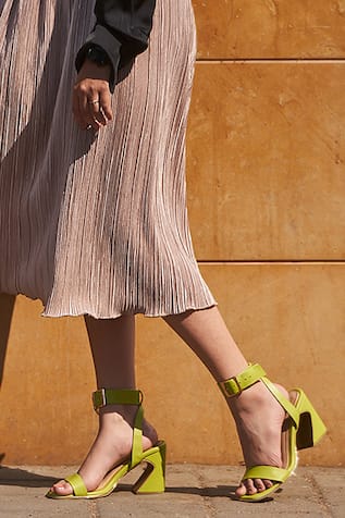 KitKat Leather Block Heels 