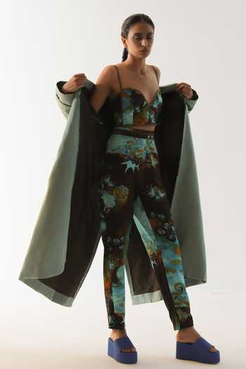 Til Florid Hand Painted Straight-Fit Trouser 