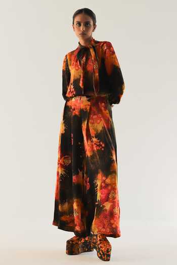 Til Florid Hand Painted Top & Trouser Set 