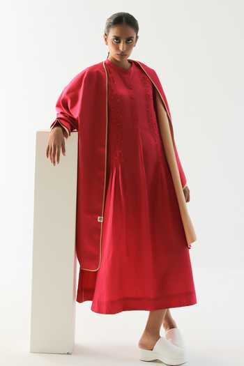 Til Pintuck Placement Dress 