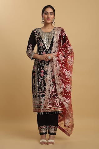 Floral Work Kurta Set 