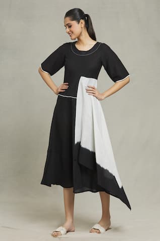 Naintara Bajaj Cupro Cotton Linen Dress 