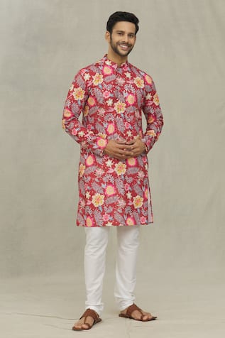 Floret & Foil Print Kurta 