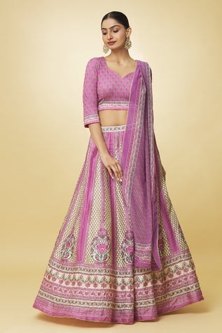 Samyukta Singhania Floral Bloom Print Lehenga Set