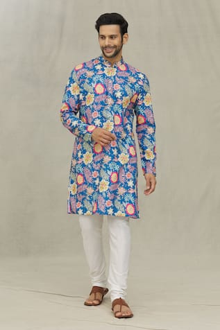 Flower Print Kurta Set 
