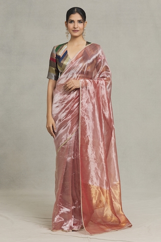 Pranay Baidya Lace Embellished Saree