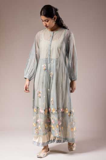 Prama By Pratima Pandey Ambrosia Embroidered Kurta With Inner Dress 