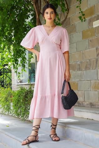 Gulaal Tiered Fit & Flared Midi Dress 