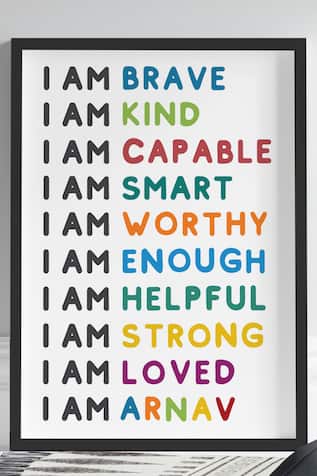 Positive Affirmations & Emotions Personalised Wall Art 