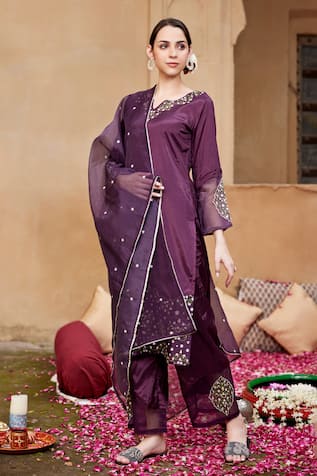 Seher Jaipur Aiza Embroidered Kurta Set 