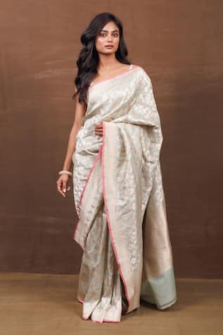 Pinki Sinha Blossom Handwoven Pure Silk Banarasi Saree 