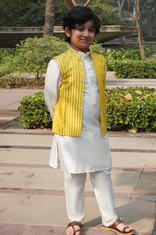 Taber Tikri Floral Striped Bundi Set 