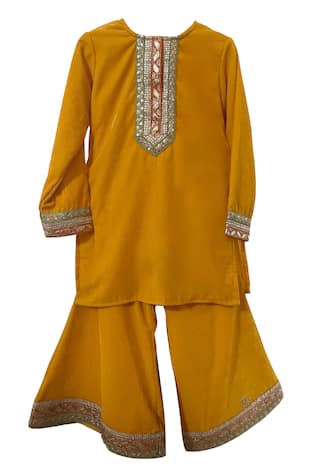 Velvet Kurta With Sharara 