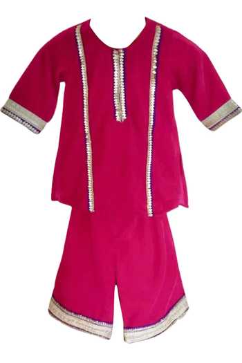 MINIME ORGANICS Sequin Work Kurta With Sharara 