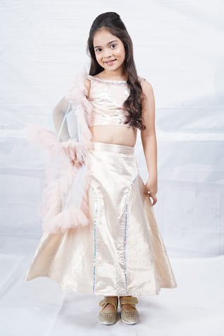 Doll Wear Out Sequin Embellished Choli Set 