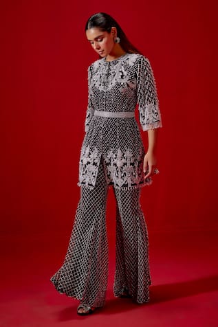 Studio22 by Pulkita Arora Bajaj Sequin Hand Embroidered Kurta & Pant Set 