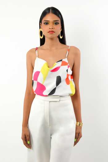 Ranbir Mukherjee Calcutta Cluster Print Top With Pant 