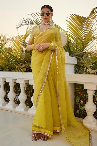 Ranbir Mukherjee Calcutta Badla Work Saree With Blouse 