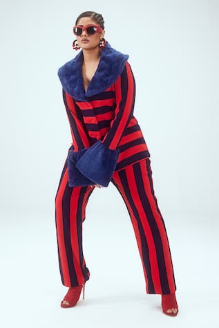 Mai Tai Stripe Pattern Jacket & Pant Set 