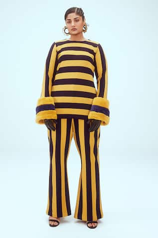 Mai Tai Knitted Striped Top & Pant Set 