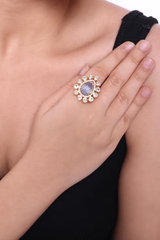 Petal Bloom Encrusted Ring 