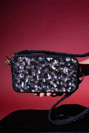 Veruschka By Payal Kothari Anna Sequin Embellished Sling Bag 
