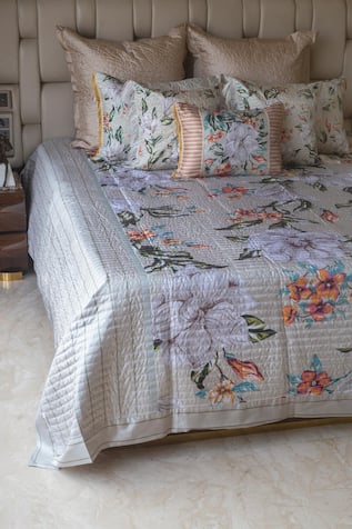 SITTARA WORKZ Flower English Summer Print Bedding Set 