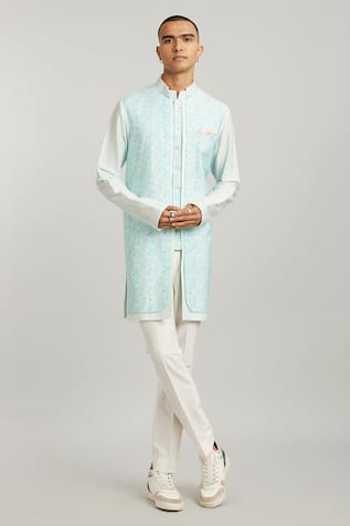 BUBBER COUTURE Santos Printed Layered Kurta With Pant 