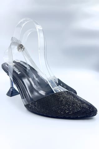 Elviraa By Pranali A Oswal Rhinestone Embellished Pumps 