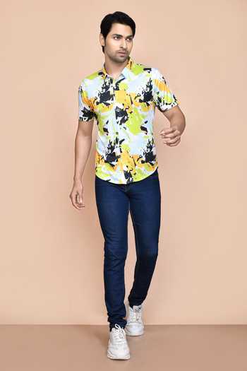 Aryavir Malhotra Water Splash Print Shirt 