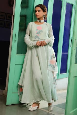 RoohbyRidhimaa Riwaaj Mock Jacket Anarkali Churidar Set 