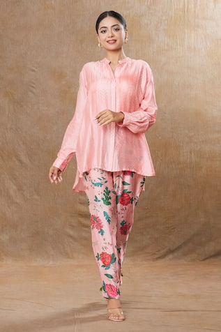 SHRADDHA RAMBHIA Floral Print Top & Pant Set 