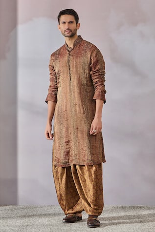 Tarun Tahiliani Phulkari Print Kurta & Salwar Set 