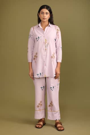 Trendy tokari Botanical Print Kurta & Pant Set 